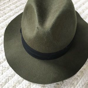 A&F Abercrombie&Fitch hat army green safari fedora